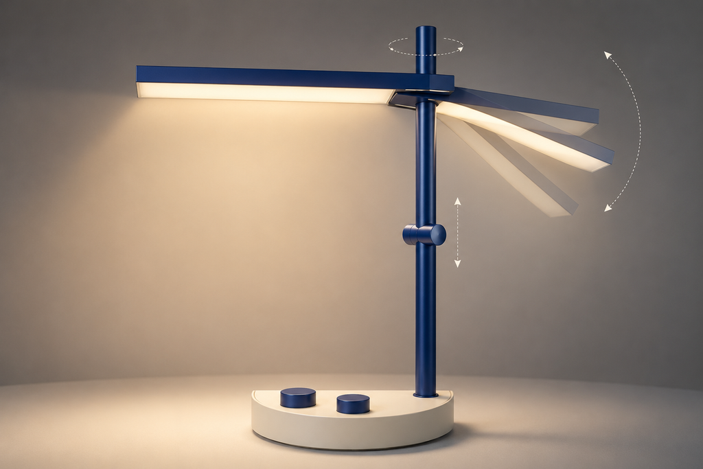 BauBeam Twin-Plane Desk Lamp