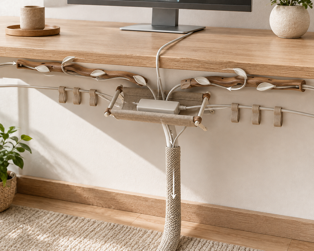 GrainFlow Under-Desk Cable Kit