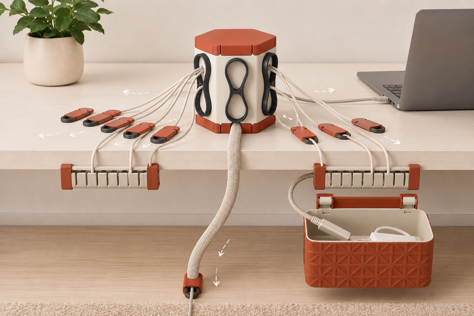 ModuLoop Desk Cable Hub Kit