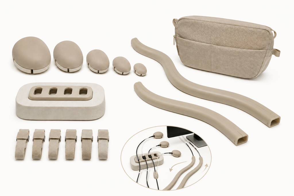 PebbleRoute Desktop Cable System