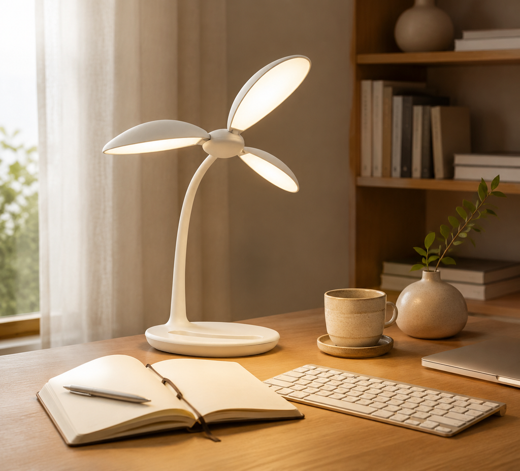 LumaLeaf Tri-Petal Task Lamp