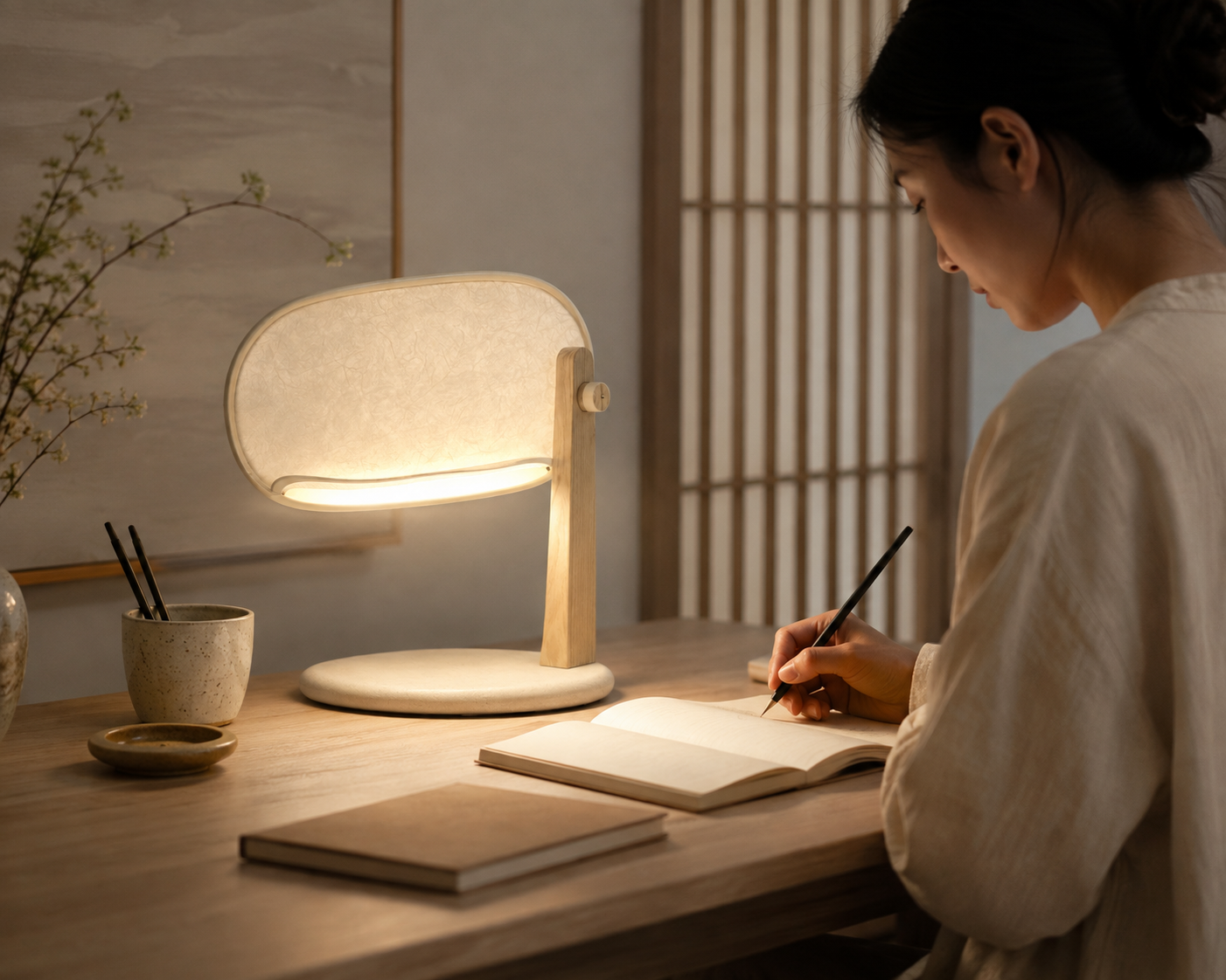 ShojiHalo Ambient Task Lamp