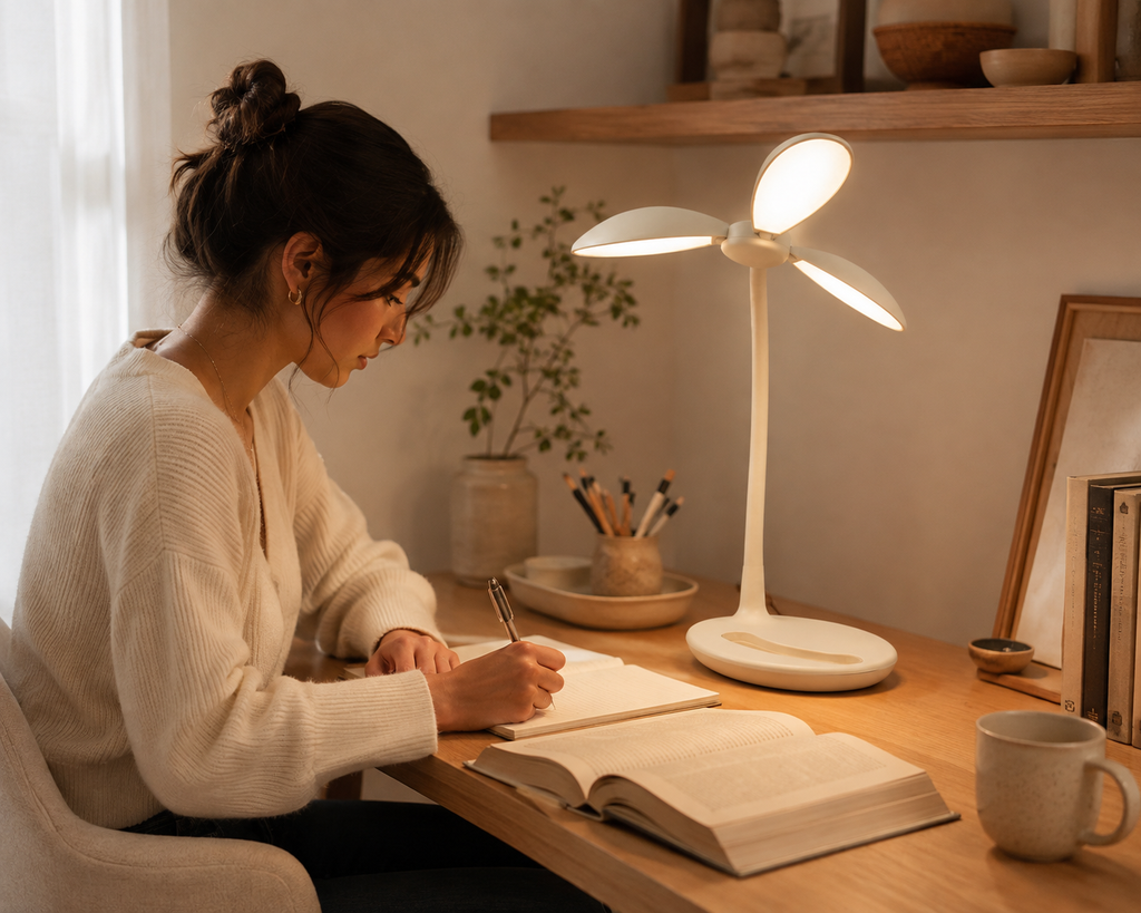 LumaLeaf Tri-Petal Task Lamp